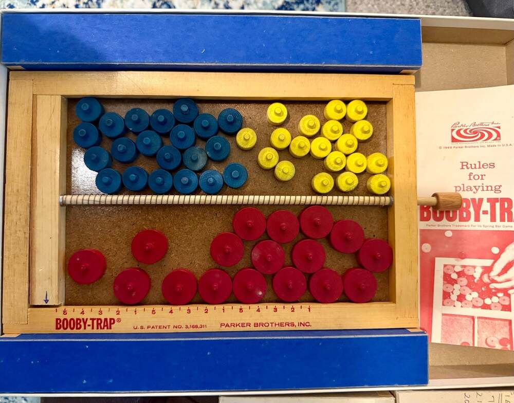 Vintage Booby-Trap Game Parker Brothers 1965 Wooden Trap Game - Picture 3 of 3